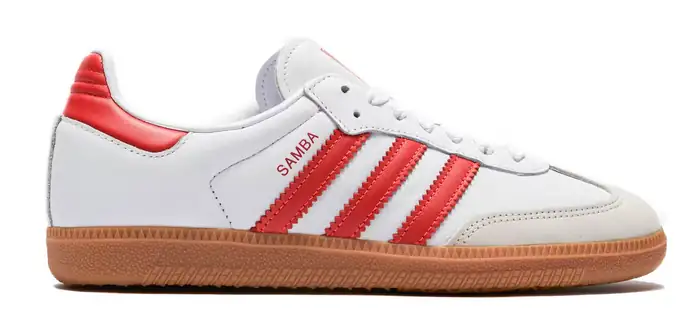 adidas Samba OG White Solar Red Gum Luvensi