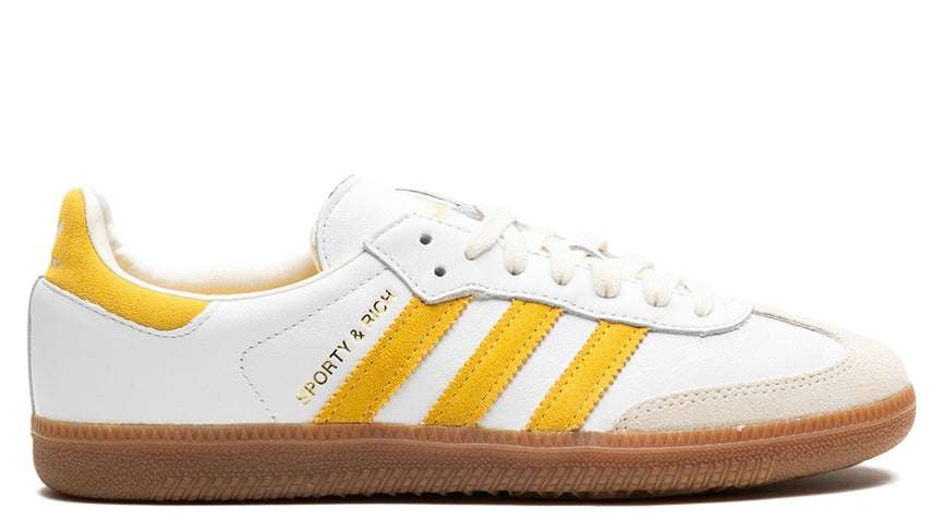 Sporty & Rich x Samba OG White Bold Gold Luvensi