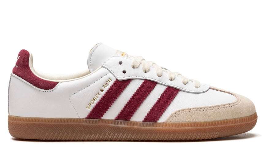 Samba Sporty & Rich White Collegiate Burgundy Luvensi