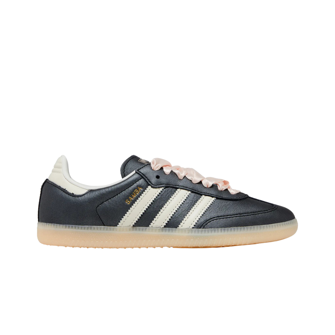 Samba OG Black Pink Ribbon Laces Luvensi